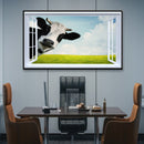 Quadro Vaca Olhando Pela Janela