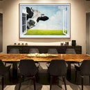 Quadro Vaca Olhando Pela Janela