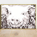 Quadro Abstrato Suíno