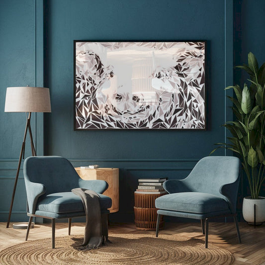 Quadro Abstrato Suíno