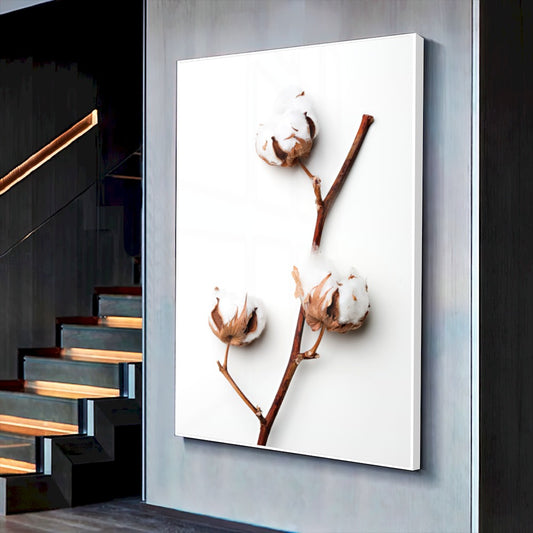 Quadro Algodão Fundo White