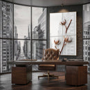 Quadro Algodão Fundo White