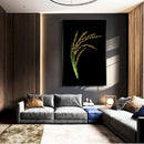 Quadro Cacho De Arroz Fundo Blackout