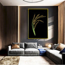 Quadro Cacho De Arroz Fundo Blackout