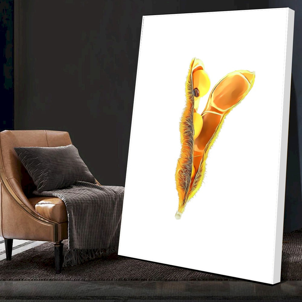Quadro Vagem De Soja Fundo White