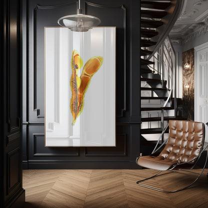 Quadro Vagem De Soja Fundo White