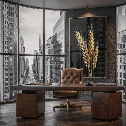 Quadro Ramo De Trigo Blackout