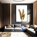 Quadro Ramo De Trigo Fundo White