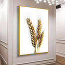 Quadro Ramo De Trigo Fundo White