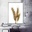Quadro Ramo De Trigo Fundo White