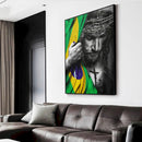 Quadro Jesus E Bandeira Nacional