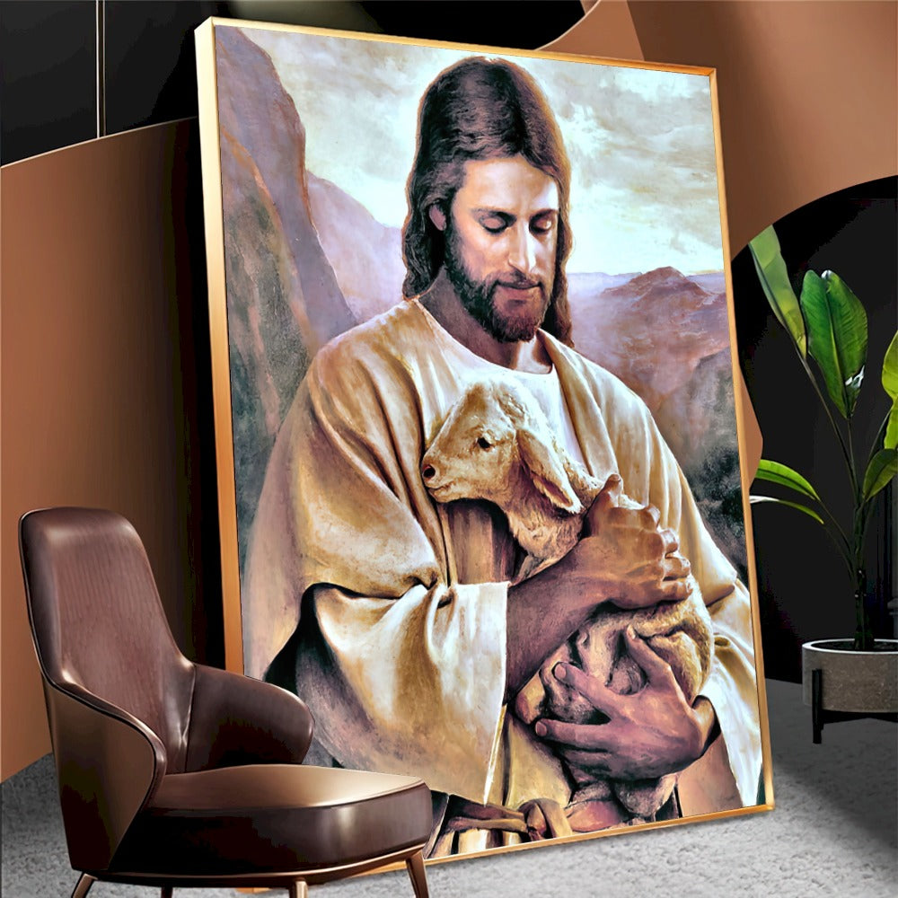 Quadro Jesus E O Cordeiro