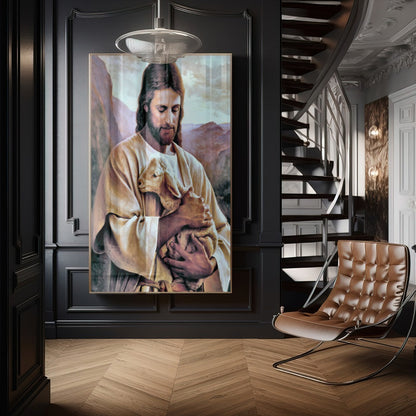 Quadro Jesus E O Cordeiro