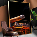 Quadro Charuto E Uisque