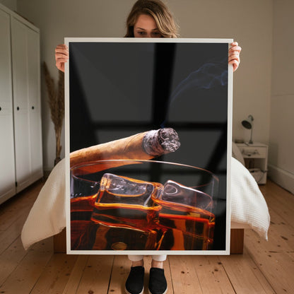 Quadro Charuto E Uisque