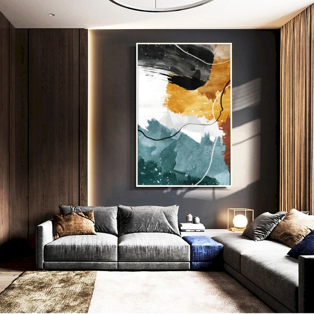 Quadro Decorativo Traços Modernos De Luz