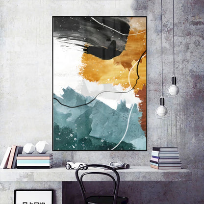 Quadro Decorativo Traços Modernos De Luz