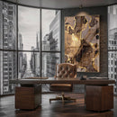 Quadro Dourado Atrai Riqueza