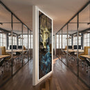 Quadro Peixes Dourados E Azuis