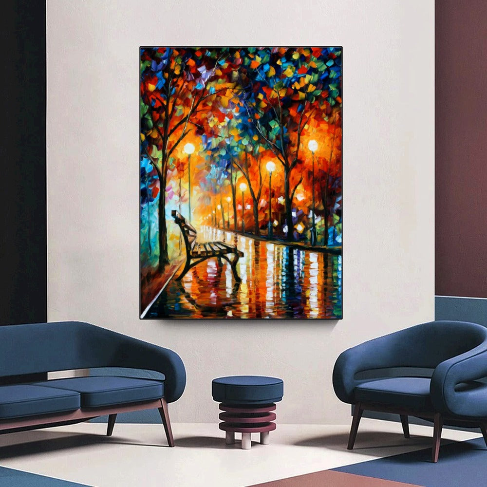 Quadro Pintura Parque