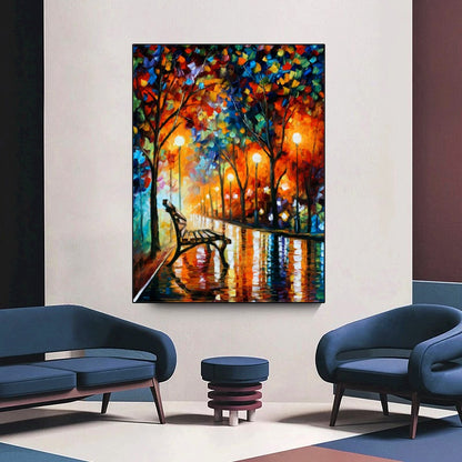 Quadro Pintura Parque