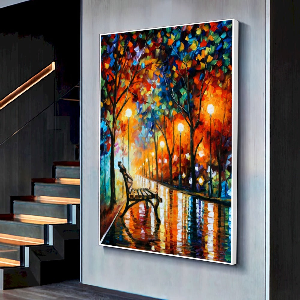 Quadro Pintura Parque