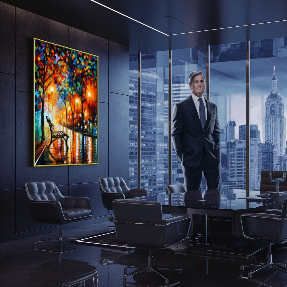 Quadro Pintura Parque