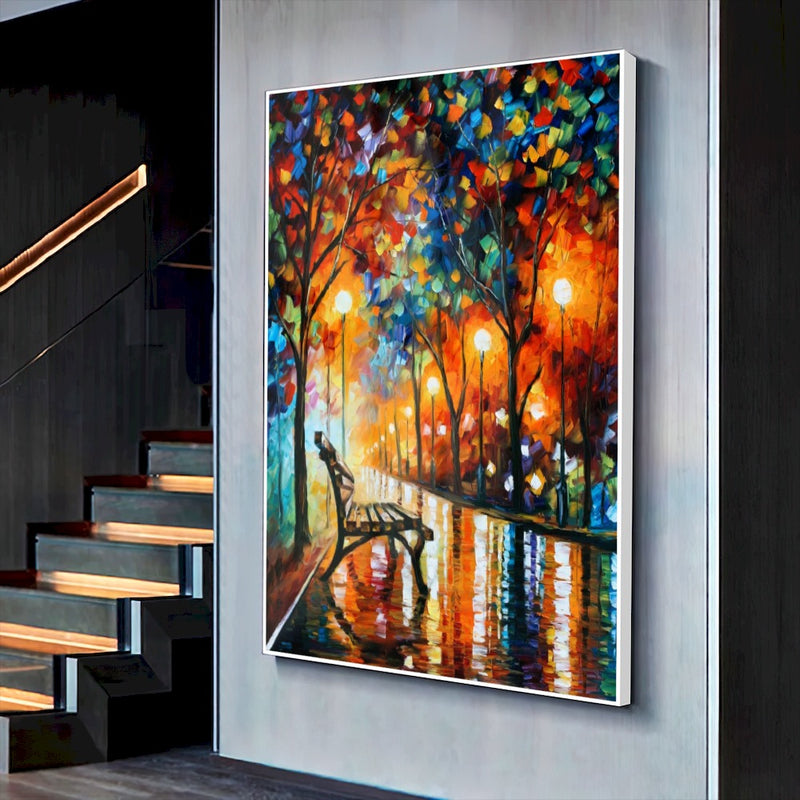 Quadro Pintura Parque