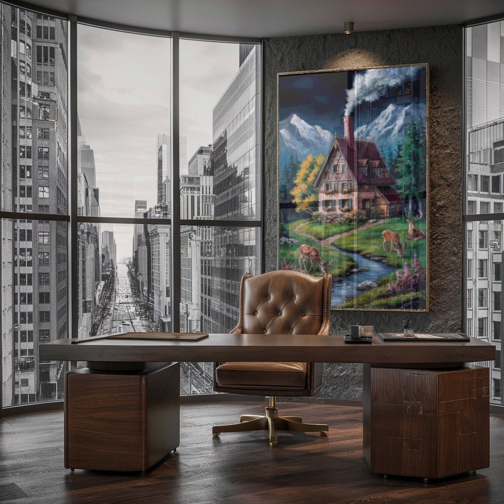 Quadro Rancho De Interior