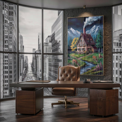 Quadro Rancho De Interior