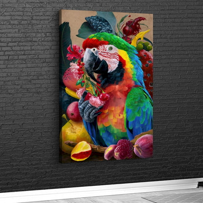 Quadro Arara Estilo Pintura Artistica