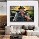 Quadro Fazendeiro Na Plantação De Dodge Ram