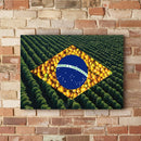 Quadro Bandeira Brasil Agro Do Café