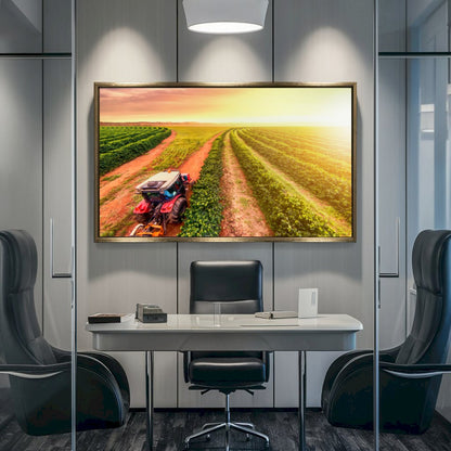 Quadro Trator No Cafezal