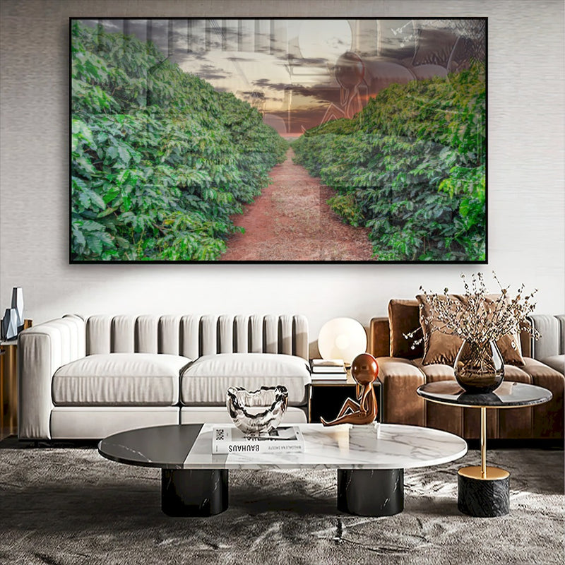 Quadro Plantação De Café