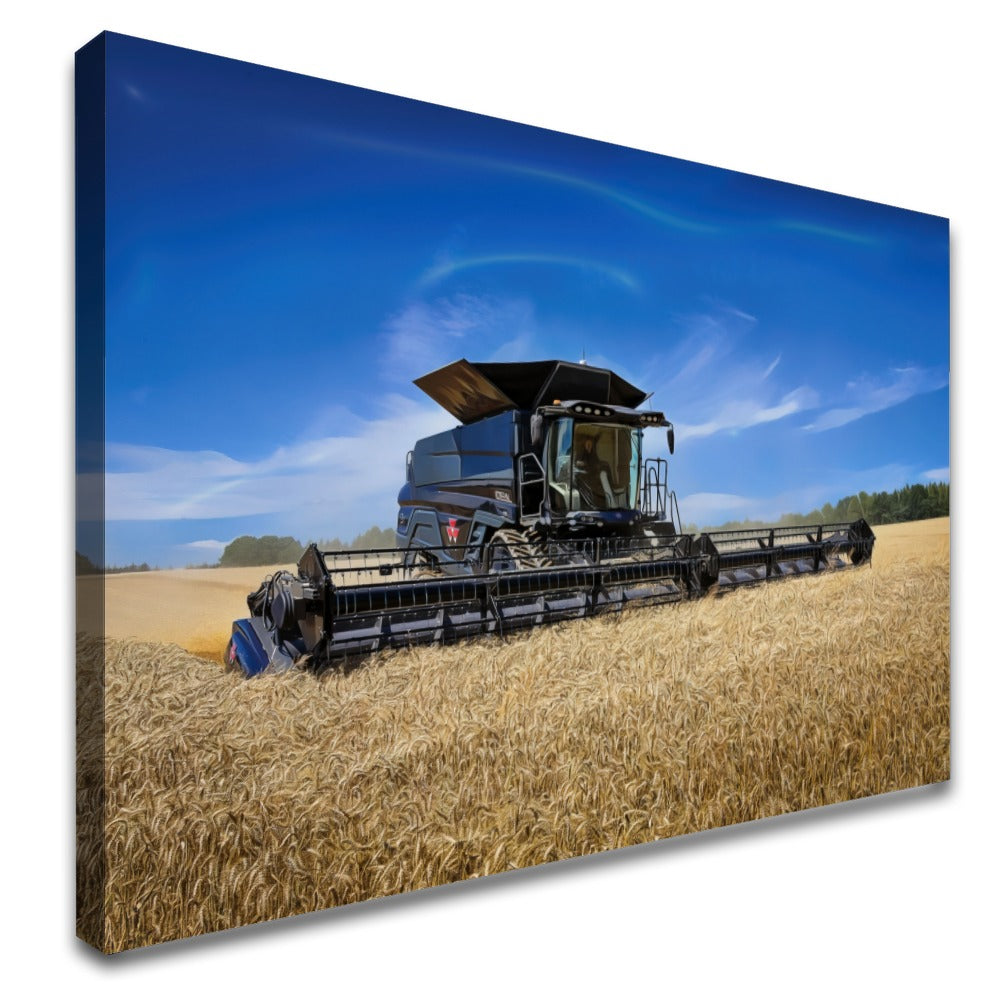 Quadro Colheitadeira Mf Preta