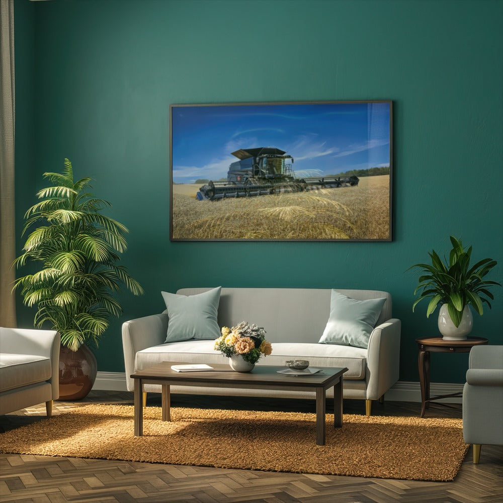 Quadro Colheitadeira Mf Preta
