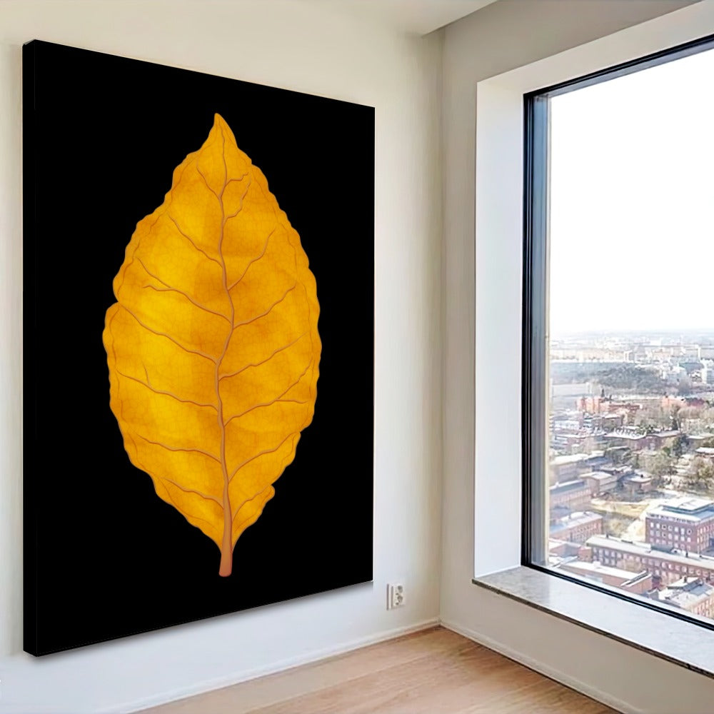 Quadro Folha De Tabaco Virginia Blackout