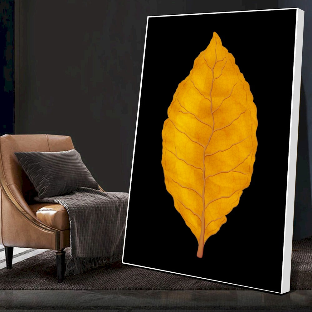 Quadro Folha De Tabaco Virginia Blackout