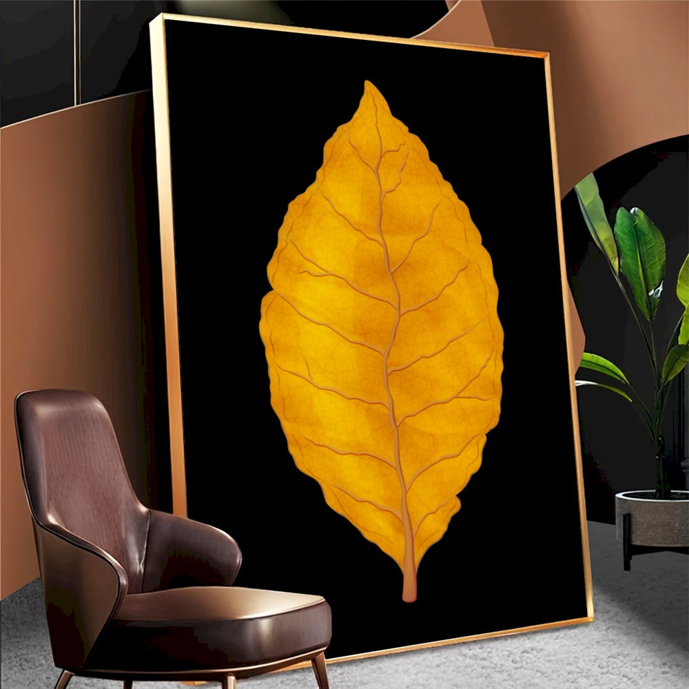 Quadro Folha De Tabaco Virginia Blackout