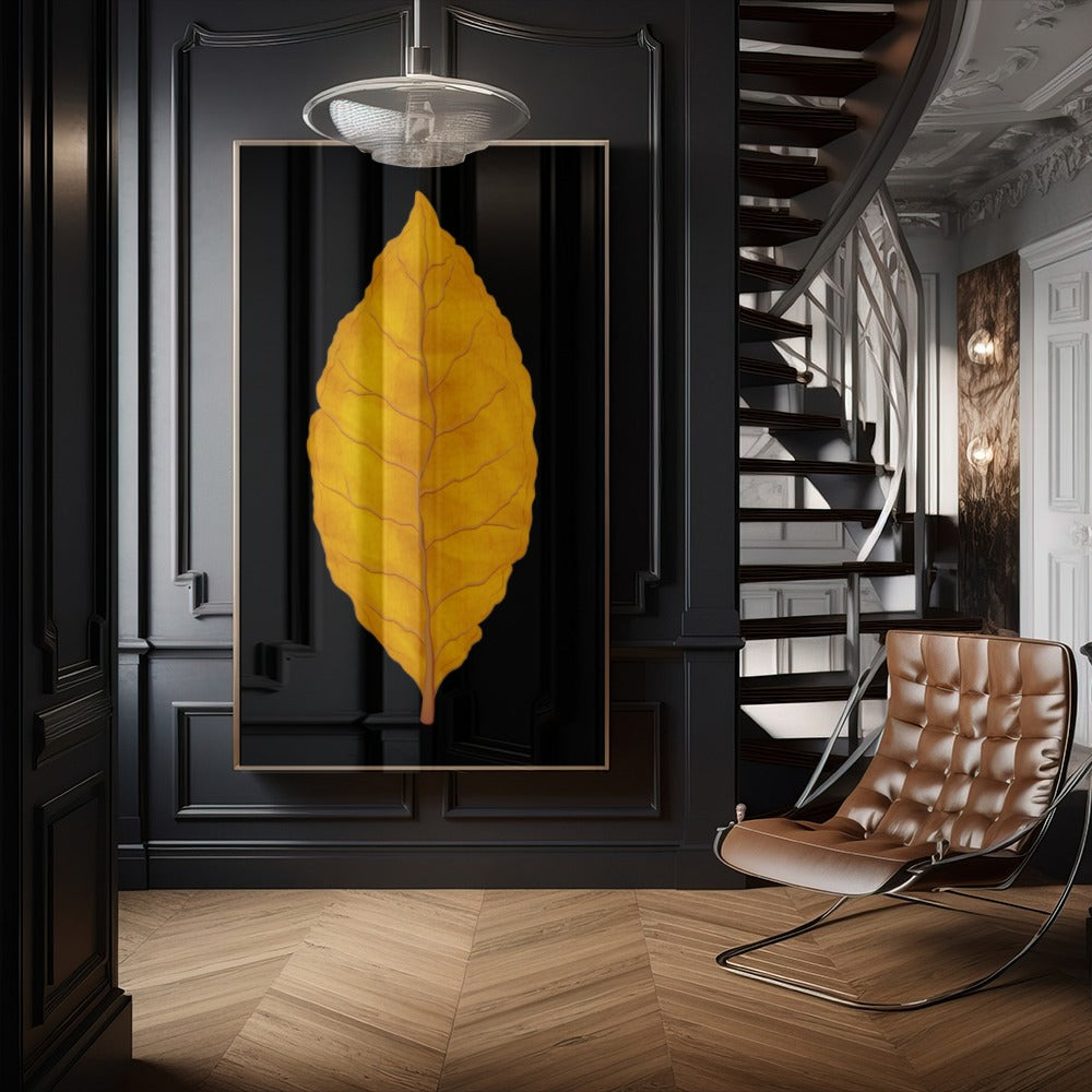 Quadro Folha De Tabaco Virginia Blackout