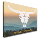 Quadro Cabeça De Gado Texana Yellowstone