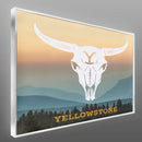 Quadro Cabeça De Gado Texana Yellowstone