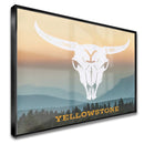 Quadro Cabeça De Gado Texana Yellowstone