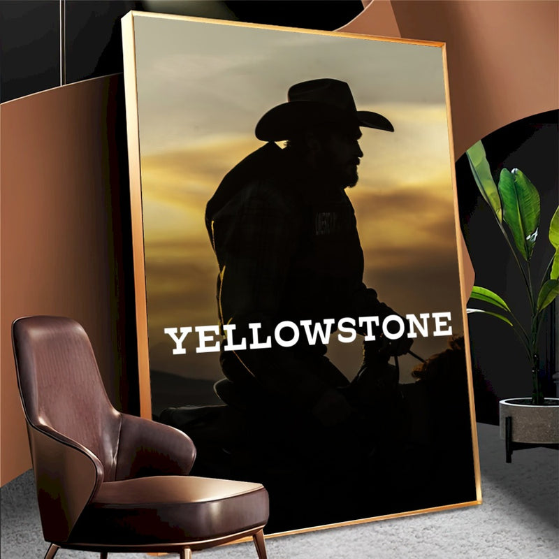 Quadro Personagem Yellowstone Cavalgando