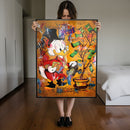 Quadro Tio Patinhas Regando Árvore De Dinheiro