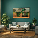 Quadro Colheita De Canavial