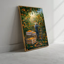Quadro Camponês Colhendo Laranja
