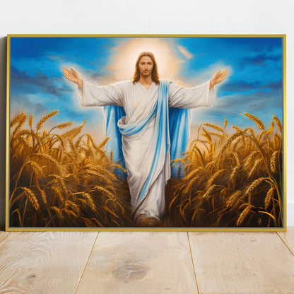 Quadro Benção De Jesus Cristo Na Plantação
