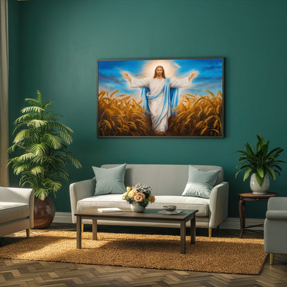 Quadro Benção De Jesus Cristo Na Plantação